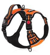 rabbitgoo Dog Harness Medium with Neck Release Buckle, Adjustable Anti Pull Dog Harness, Soft Pad...