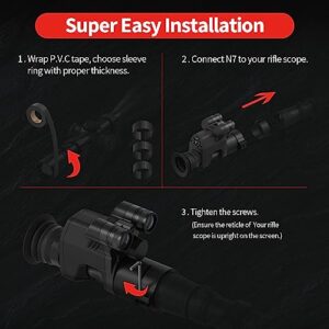 Built in IR 940nm and IR 850nm Night Vision Scope