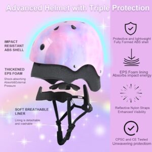 Adjustable Skateboard Helmet for Little Kids Youth