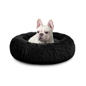 Round Fluffy Plush Dog Bed for Large Medium Small Dogs (L/XL/XXL/XXXL)