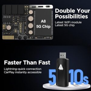 2024 U2A-AIR Wireless Android Auto Dongle for cars with Wired AA