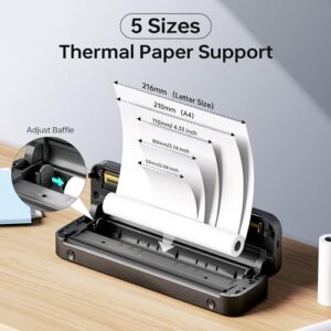 Wireless Bluetooth Mobile Printer for Home