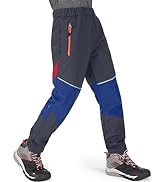 mosingle Mens Waterproof Fleece Lined Walking Trousers Soft Shell Hiking Warm Winter Ski Snow Pan...