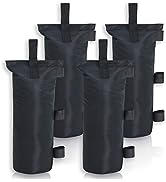 MASTERCANOPY 112lbs Set of 4 Gazebo Sand Weights Bags with Pothook for Pop Up Portable Folding Ca...