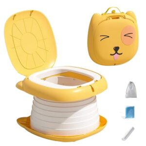 2 in 1 Non-Slip Foldable Toilet with Garbage Bag