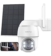 COOAU Security Camera Outdoor Wireless, 2K Rechargeable Battery Operated Security Camera,Colour N...