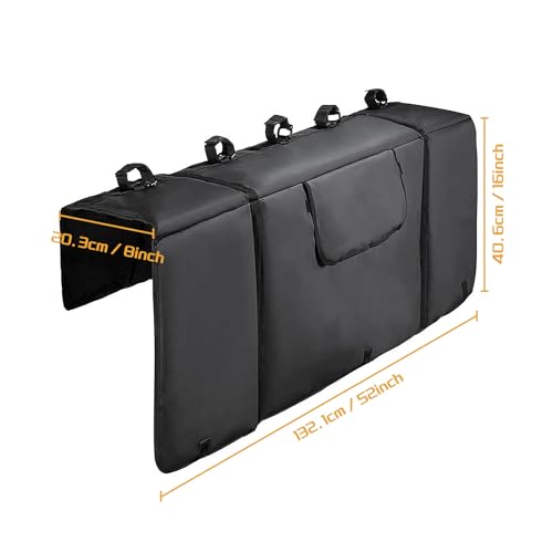 Tailgate Protection Pad Pickup Tailgate Pad Holds Up to 5 Bikes