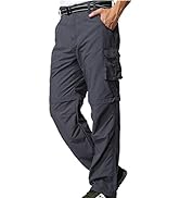 Jessie Kidden Hiking Walking Trousers Men,Quick Dry Convertible Lightweight Breathable Waterproof...