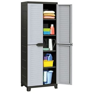 Tall Plastic Vertical Storage Cabinet