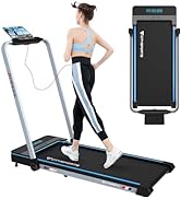 CITYSPORTS Folding treadmill,Foldable Walking Running Machine,2.0HP Motorized Electric Treadmill ...