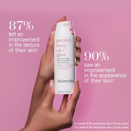 150ml - Antioxidant Enriched Body Lotion with Vitamin C and Hyaluronic Acid - Smoothing and Brightening Serum for Youthful Looking Ski
