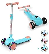Bremtoy Kids Scooter, Kick Scooter for Boys and Girls, Toddler scooter with Adjustable Height, 3 ...