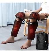 RENPHO Leg Massager with 2 Heat Levels, Compression Calf and Foot Massage, Adjustable Wraps Desig...