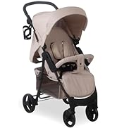 My Babiie MB160 Pushchair – from Birth to 4 Years (22kg), 4-Wheel Suspension, Large Basket, XL Ca...