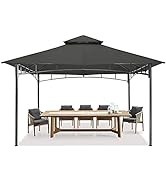 MASTERCANOPY Pop Up Gazebo Tent 3x3 with Church Window Sidewalls, Black