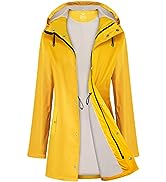 UNIQUEBELLA Raincoat for Women Rain Jackets Waterproof Breathable Windbreaker Outdoor Ladies Ligh...