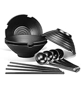 Picnic Tableware Japanese Ramen Bowls Set of 2 Ideal for Noodle Salad Pasta Dinnerware Bowl