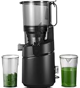 AMZCHEF Automatic Cold Press Juicer Machines 250W Free Your Hands -135MM Opening and 1.8L Capacit...