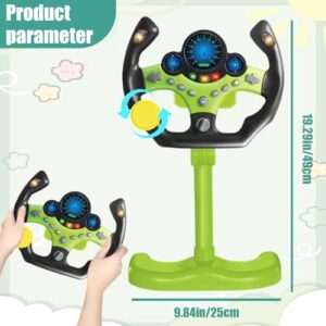 Steering Wheel Preschool Toys Pretend Driving Car Toy Gifts for Kids Gree