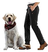 Jessie Kidden Waterproof Hiking Trousers Mens, Outdoor Snow Ski Fishing Walking Fleece Lined Insu...