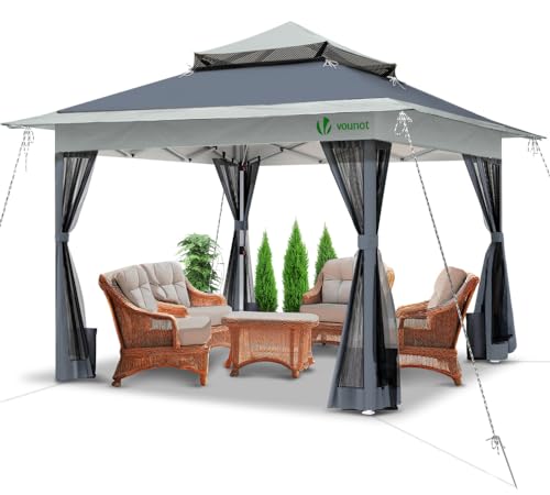 Garden Double Roof Marquee Party Tent with Leg Weights & Roller Bag