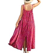 YESNO Women's Dungarees Casual Loose Bib Overalls Boho Floral Wide Leg Jumpsuits with Pockets PQ2 UK
