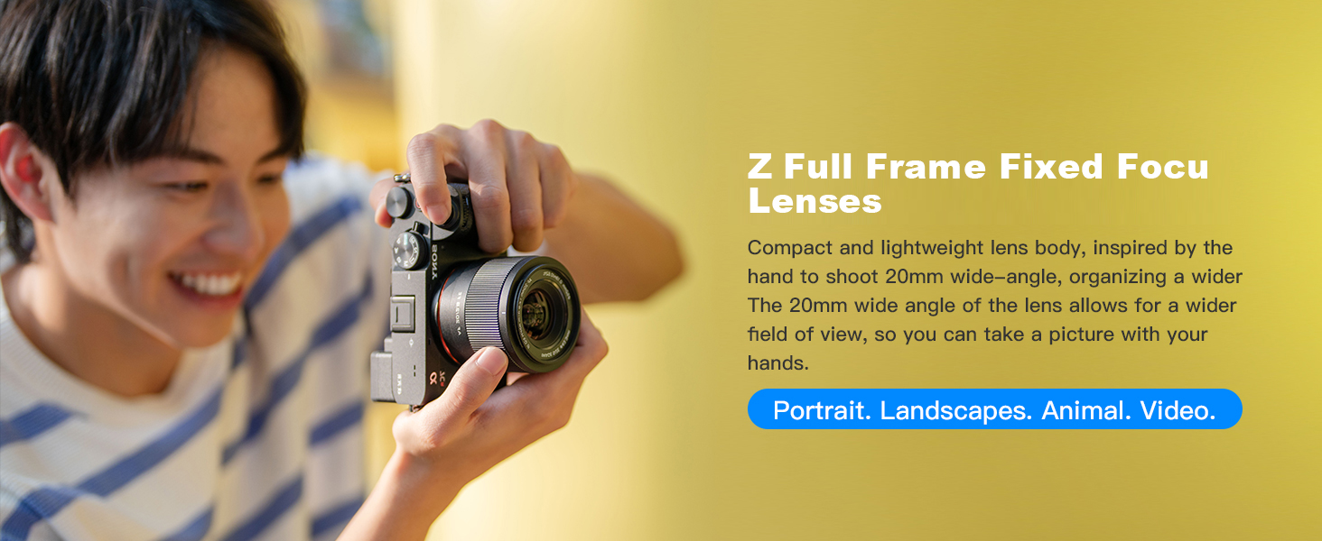 Viltrox 20MM F2.8 Full Frame Z-mount Wide Angle Compatible with Nikon Z8 Z9 Z7 Z6 D850 D7500