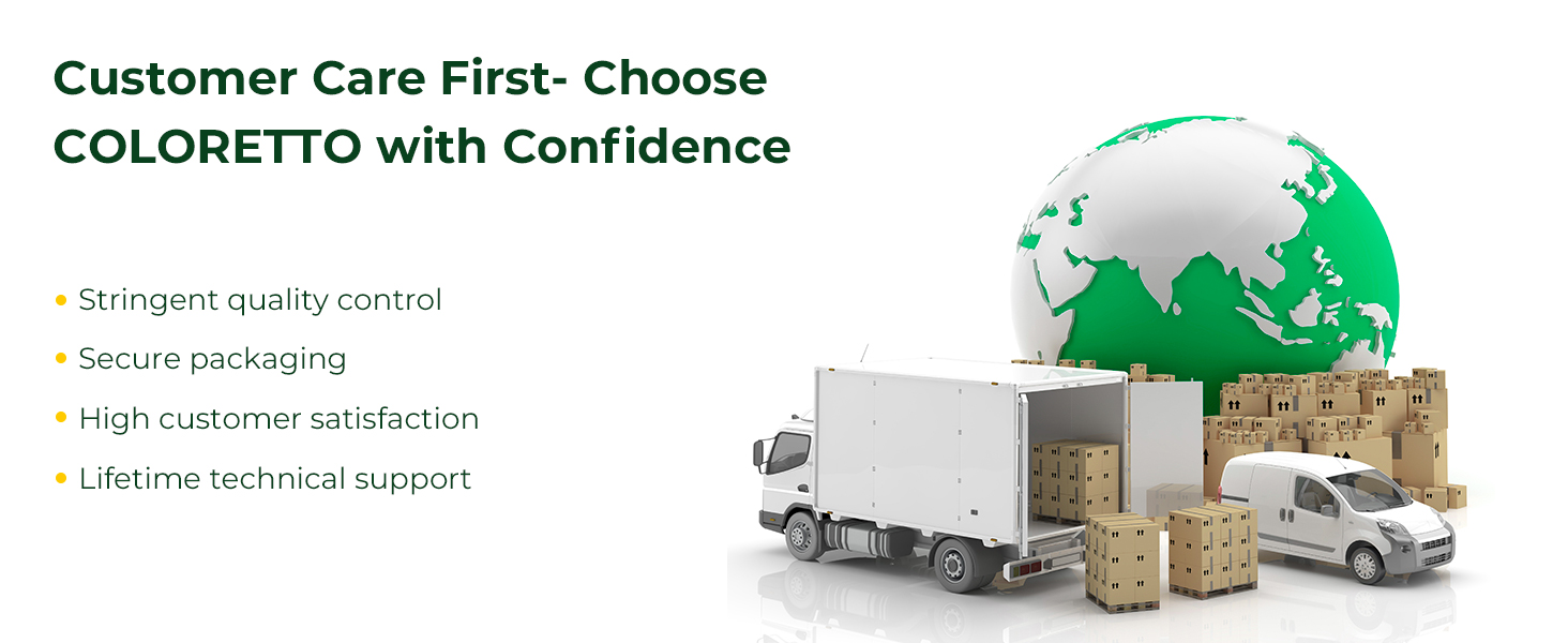 Customer Care First- Choose COLORETTO with Confidence