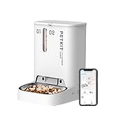 PETKIT Automatic Cat Feeder with Camera,1080P HD Video with Night Vision, 3L Auto Pet Feeder for ...