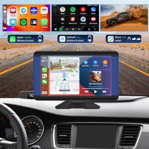 7” 1080P Touchscreen Car Radio with Airplay Autolink GPS Sat Navi FM EQ Bluetooth Aux-inUSB+Backup Camera for 7-32V Ca