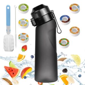 650ml Leak Proof Drinking Bottle with 7 Fruit Scented Taste Pods for Fitness Outdoo