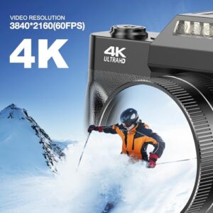 16X Digital Zoom Compact Camera for Photography with Auto Focus & 32GB Card & 2 Batteries for Teens Students Kids Boys Girls