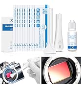 Professional Camera Cleaning Kit with Innovative Illuminated Cleaning Handle, 10Pcs 24mm Full Fra...