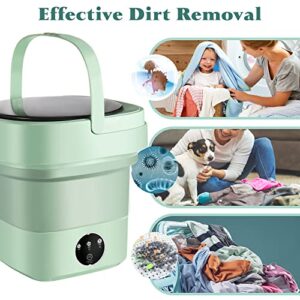 Foldable Mini Washing Machine with 3 Modes Deep Cleaning Half Automatic Wash