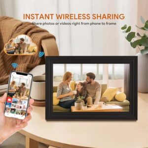 1280x800 IPS Touch Brightness Adjustable Auto-Rotation Share Photos and Videos Instantly via Frameo APP