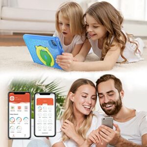 Android 13 Kids Tablet 10.1" Display 5000mAh 6GB+64GB Quad Core Processor Kidoz Pre Installed Parental Control Learning Tablet