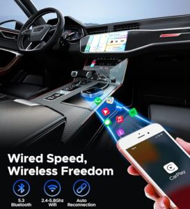cuarko 2024 Upgrade Plug & Play Carplay Wireless Dongle