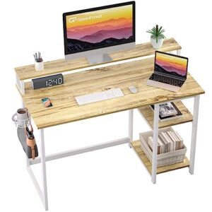 100cm Home Office Desk with Headphone Hook and Cup Holder