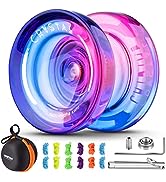 Responsive Yoyo for Kids K2 Crystal Blue, Trick Yoyo Professional Dual Purpose Yoyo Ball, Plastic...