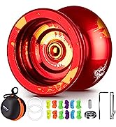 YOSTAR Yoyo Professional N11 Unresponsive Pro Yoyos Metal Yoyo for Adults, with 5 Strings, Glove ...