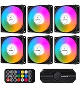 upHere 120mm PWM Case Fan,Low-Noise,Fan Speed up to 1800 RPM,Daisy-Chain Capable,High Performance...