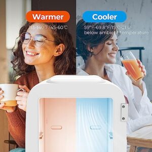 4 Liter/6 Cans Small Fridge for Bedroom