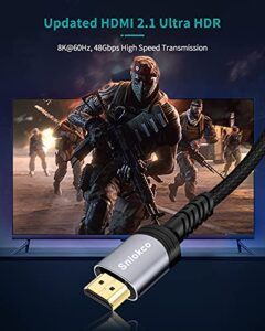 Certified 48Gbps Ultra High Speed Braided HDMI Cable