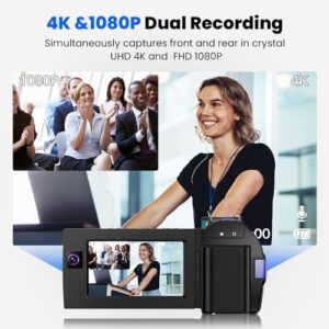 16X Digital Zoom 3" Touch Screen Camera Video Camera Recorder with Microphone