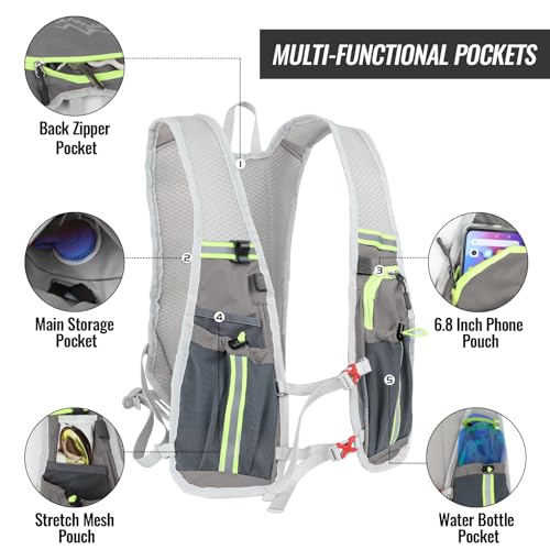 Breathable and Adjustable Running Backpack for Outdoor Running Cycling Climbing