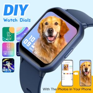 IP68 Waterproof Kids Fitness Tracker Watch with 1.5 Inch DIY Face