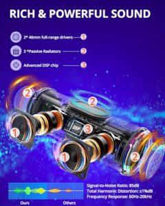 Wireless Outdoor Speaker with LED Light