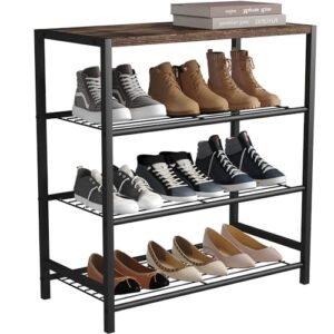 Metal Shoe Storage Organizer Shelves with Stable Metal Frame