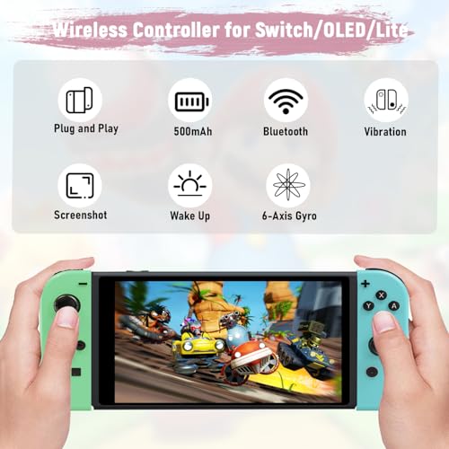 Wireless Controllers with Motion Control/Dual Vibration/Joystick/Quick Pairing