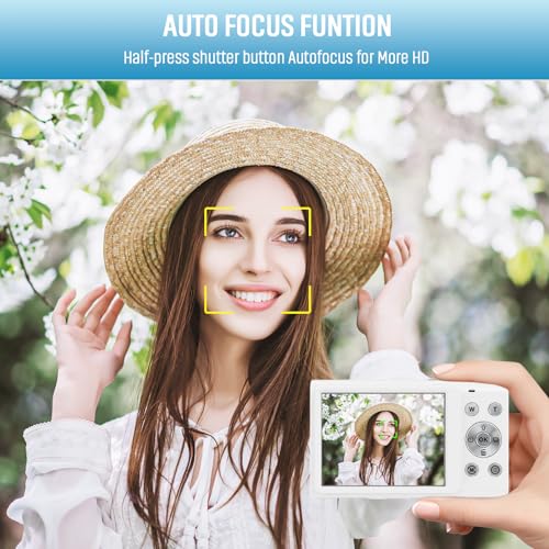 4K Autofocus Compact Camera HD 48MP with 2.8" Large Screen